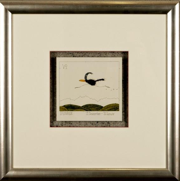 Kunstdruck Sternzeichen Steinbock