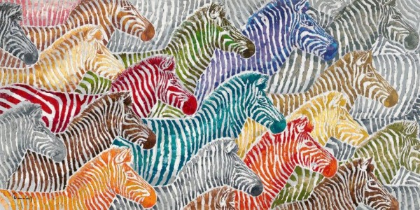 Bild "bunte Zebras" by SABODesign