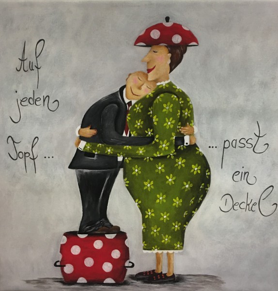 Giclée Gabriele Meyer "Auf jeden Topf passt ein Deckel"