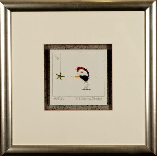 Kunstdruck Sternzeichen Skorpion